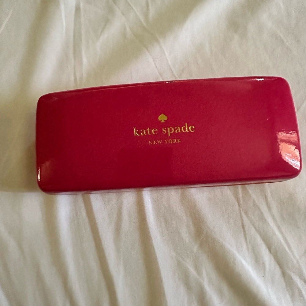 Kate Spade Vibrant Pink Eyewear Case and Sunglasses